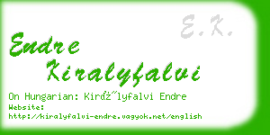 endre kiralyfalvi business card